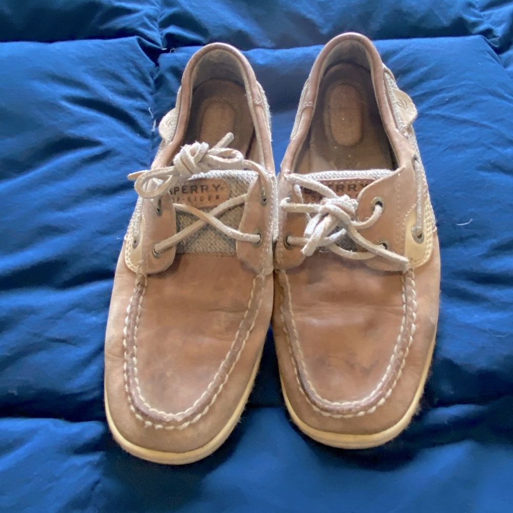Used spery topsiders size 7 classic tan